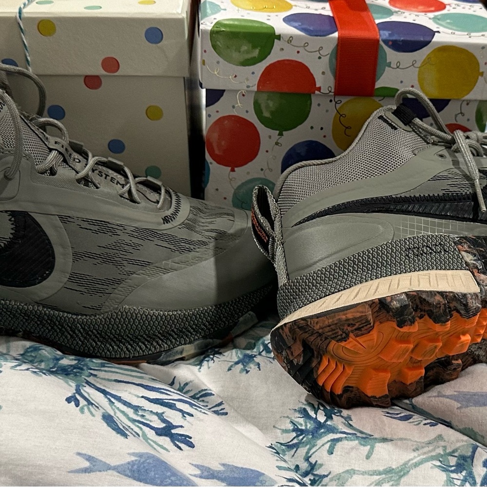 Nike Gray and Black Athletic Trail Shoes